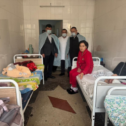 Айбек Маткеримов Ош шаарындагы жугуштуу оорулар стационарынын иши менен таанышты