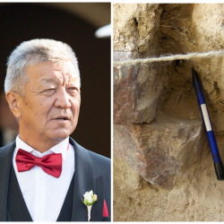 Канат Абдрахматов, сейсмология институтунун директору: Байыркы жер титирөөнүн изин сактаган өзгөчө таш табылды