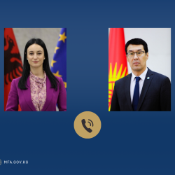 Медер Абакиров Албаниянын Европа жана тышкы иштер министринин орун басары Меги Фино менен телефондо сүйлөштү