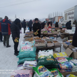 В Аксыйском и Ала-Букинском районах прошла продовольственная ярмарка