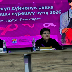 Депутат Гүлнара Баатырова рак оорусуна каршы күрөшүүнүн бүткүл дүйнөлүк күнүнө карата өткөн конференцияга катышты