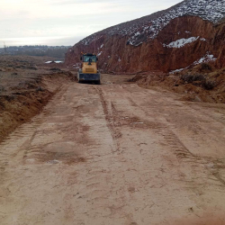 Чолпон-Ата шаарында айланма жолдун курулушу жүрүп жатат