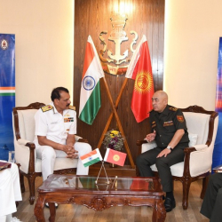 Кыргызстандын коргоо министрлигинин делегациясы Индиядагы аскер-деңиз машыгууларына катышууда