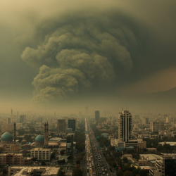 После взрывов на нефтяных объектах в Иране ядовитое облако дыма может распространиться в сторону Центральной Азии