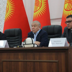 Алмамбет Шыкмаматов Баткен облусундагы салык төлөөчүлөр менен жолугушту