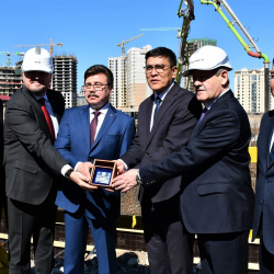 Бишкекте орус-кыргыз биргелешкен мектептин курулушу башталды