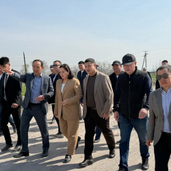 Депутаттар Гүлжан Сатиева менен Бакыт Чомоев Сокулук, Москва райондорундагы таштанды полигондорунун абалы менен таанышты