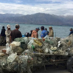 Жыл башынан бери Ысык-Көлдөн 10 миң метрге жакын тор чыгарылды