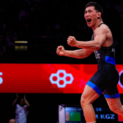 Азия чемпионаты: Кыргызстан грек-рим күрөшү боюнча командалык эсепте экинчи орунга чыкты