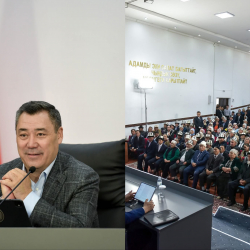 Садыр Жапаров Кара-Суунун тургундары менен жолугушту