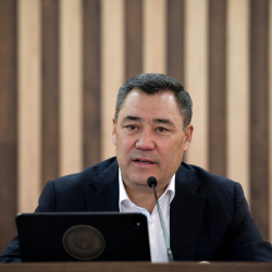 Президент Садыр Жапаров Ош облусундагы Кара-Кулжа районунун тургундары менен жолугушту