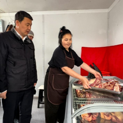 В Бишкеке прошло рейдовое мероприятие по регулированию цен на мясо