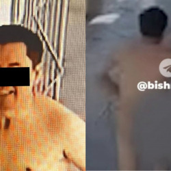 Окуучуларды кууган жылаңач киши кармалды