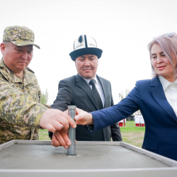 Ошто 150 орундуу аскер госпиталынын курулушуна старт берилди