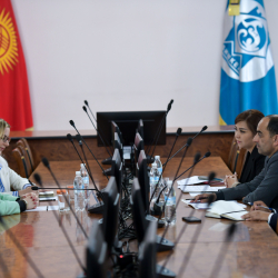 Бишкек шаарынын мэриясында Албаниянын Кыргыз Республикасындагы элчиси менен жолугушуу  өттү