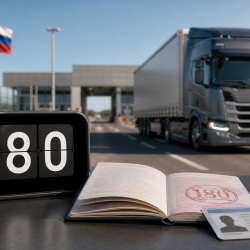 Россияда ЕАЭБге мүчө мамлекеттерден келген эл аралык жүк ташуучу айдоочулардын убактылуу болуу мөөнөтү узартылды