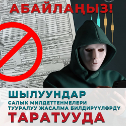 Абайлаңыз! Шылуундар салык милдеттенмелери тууралуу жасалма билдирүүлөрдү таратууда