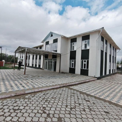 Талас: Ак-Жар айылындагы жаңы салынган мектеп быйыл пайдаланууга берилет
