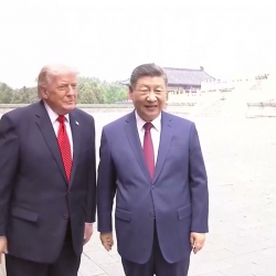 Си Цзиньпин и Дональд Трамп посетили Храм Неба