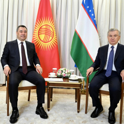 Президент Жапаров провел переговоры с Шавкатом Мирзиёевым