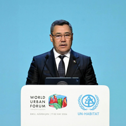 Садыр Жапаров Дүйнөлүк шаарлар форумунун 13-сессиясында сөз сүйлөдү