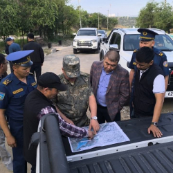 В Джалал-Абадской области проверили территории, пострадавшие от селей