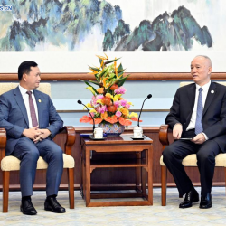 Глава МИД КНР нанес визит королю и королеве-матери Камбоджи в Пекине