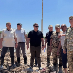 Талант Мамытов Кочкор-Атадагы селден жабыркаган аймактарды жеринен көрдү