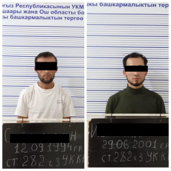 В Оше задержали двух человек при сбыте крупной партии психотропных веществ