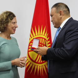 Алмаз Имангазиев БУУнун Кыргызстандагы туруктуу координатору Антье Граве менен жолугушту