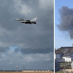 Германияда АКШнын F-16 учагы кыйрады