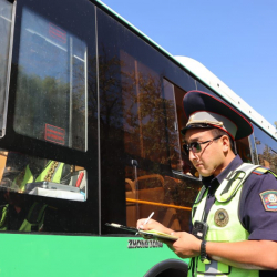 Бишкек шаарында «Коомдук транспорт» аталышындагы профилактикалык рейд өткөрүлүүдө