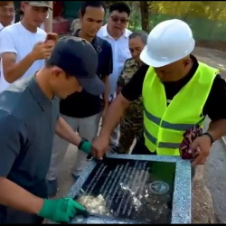 «Сары-Челекте» жаңы өткөрмө пунктунун курулушуна капсула салынды
