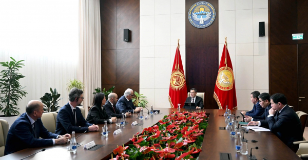 Садыр Жапаров принял руководителей UWW и UWW Asia