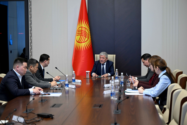 Адылбек Касымалиев Социалдык фонддун төрагасы Бактияр Алиевди кабыл алды