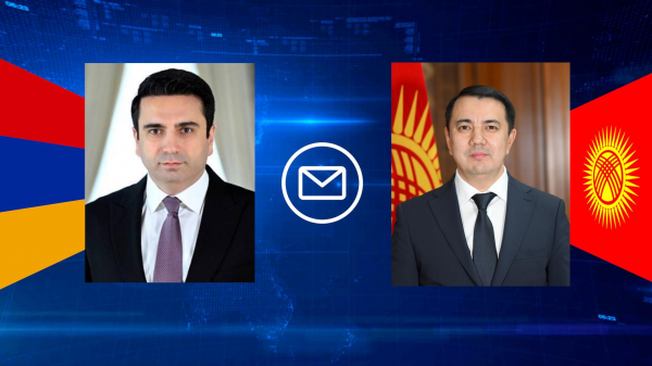 Армениянын Улуттук Жыйынынын Төрагасы Ален Симонян Марлен Маматалиевди Жогорку Кеңештин Төрагасы болуп шайланышы менен куттуктады