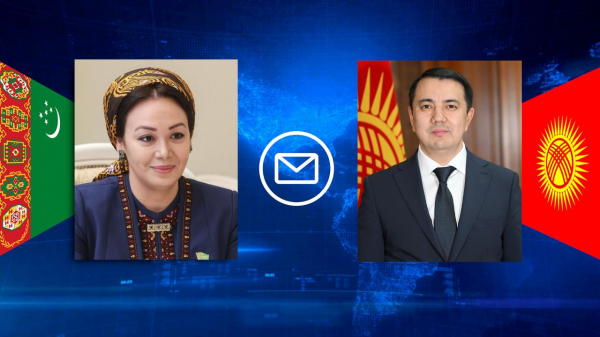 Түркмөнстандын Межлисинин Төрайымы Дунягозел Гулманова Марлен Маматалиевди Жогорку Кеңештин Төрагасы кызматына шайланышы менен куттуктады