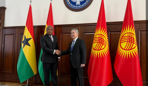 Жээнбек Кулубаев Гананын тышкы иштер министри Сэмуэль Окудзето Аблакваны кабыл алды