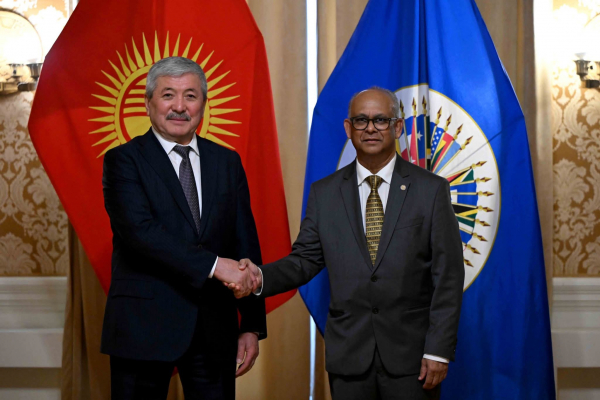 Касымалиев Америка мамлекеттеринин уюмунун Башкы катчысы Альберт Рамдин менен жолукту