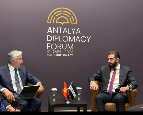 Азамат Кадыралиев Анталияда Сириянын президенти менен жолукту