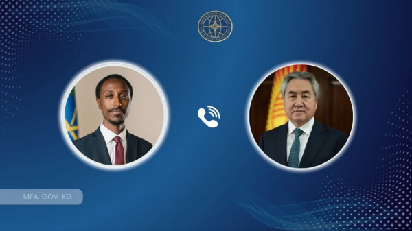 Жээнбек Кулубаев Эфиопиянын Тышкы иштер министри Гедион Тимотевос менен телефондо сүйлөштү