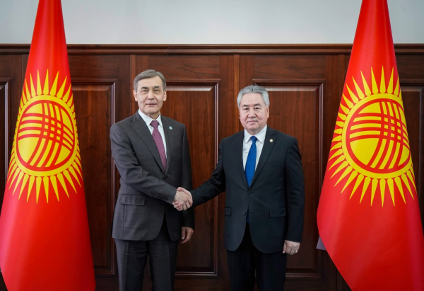 Жээнбек Кулубаев ШКУнун Башкы катчысы Нурлан Ермекбаевди кабыл алды